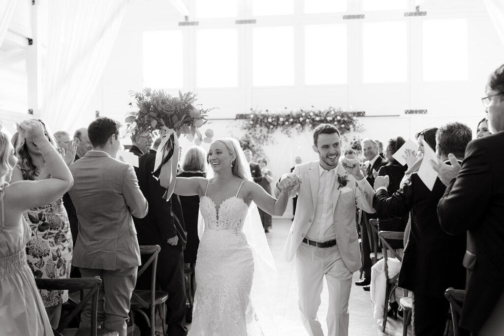 indoor wedding at the Sixpence Wedding Venue