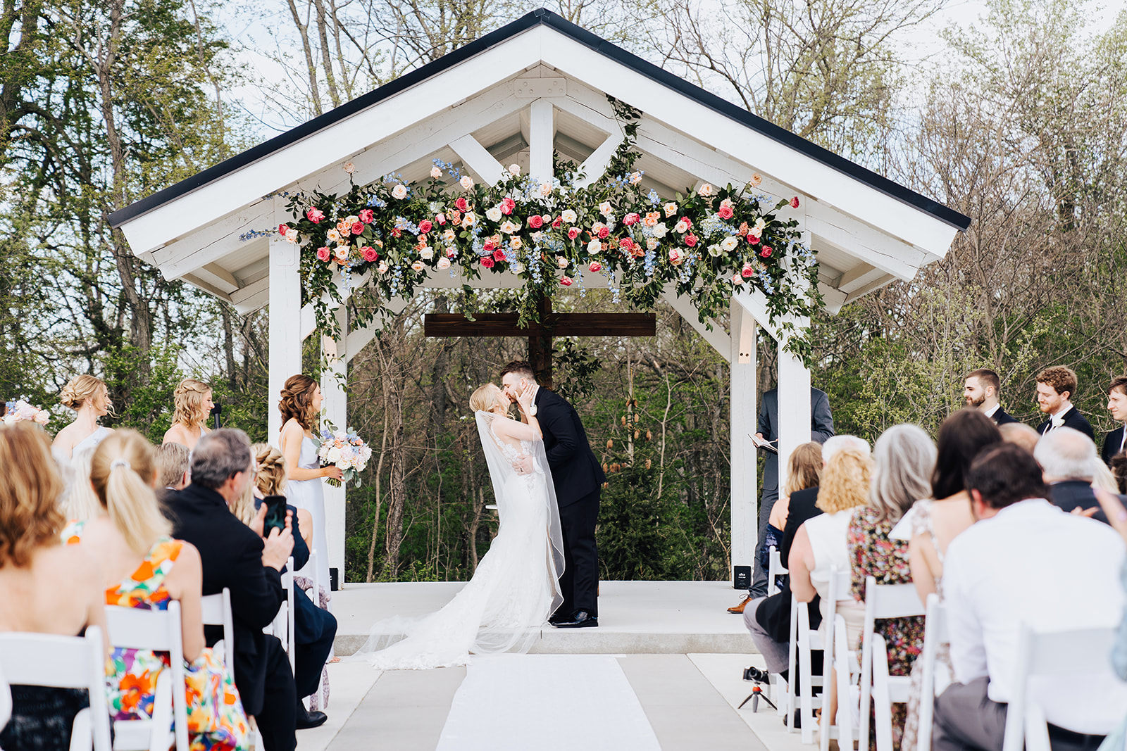 The Sixpence Wedding Venue Outdoor Ceremony, Indiana Wedding Photographer