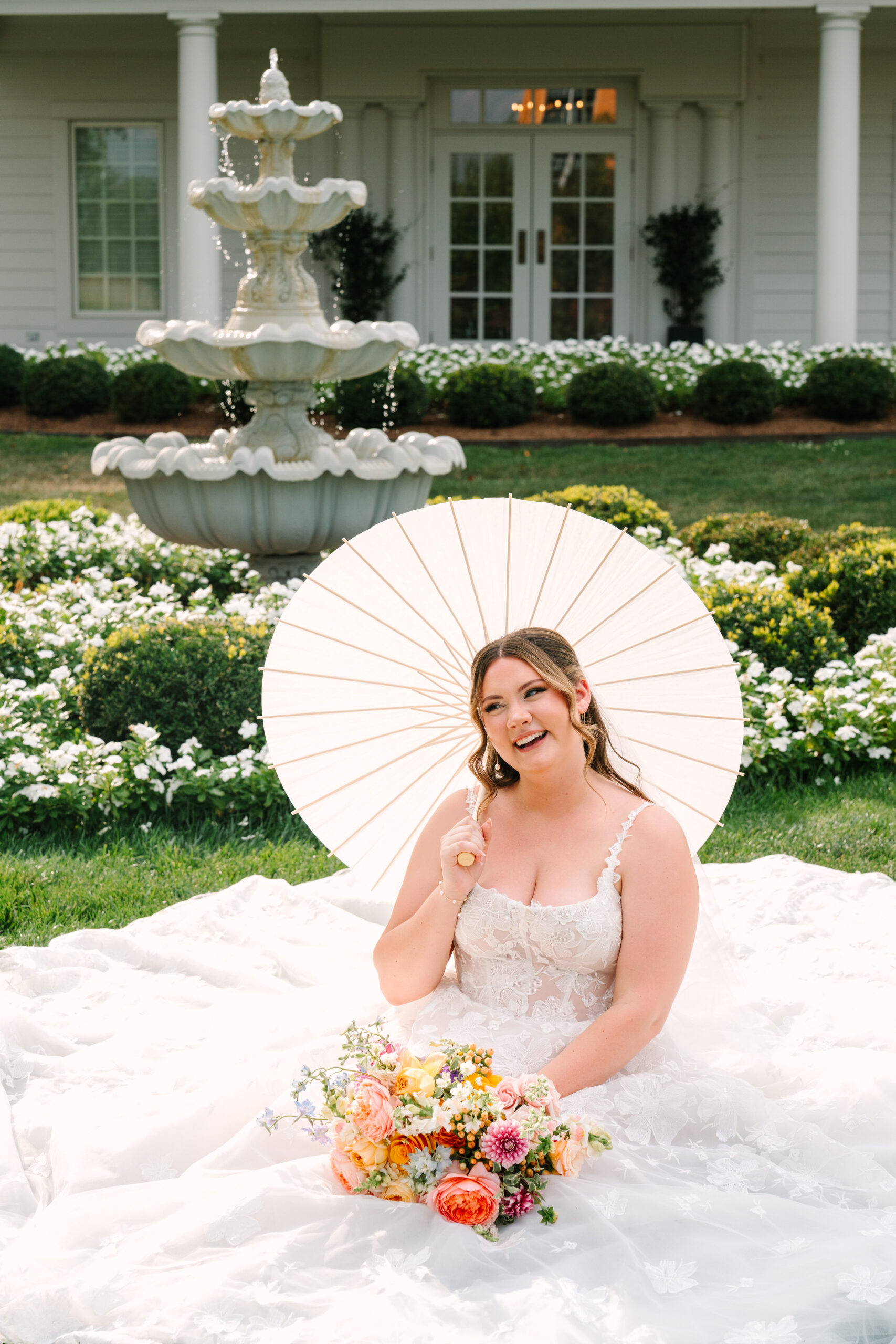 Bright and colorful wedding bouquet in Indianapolis