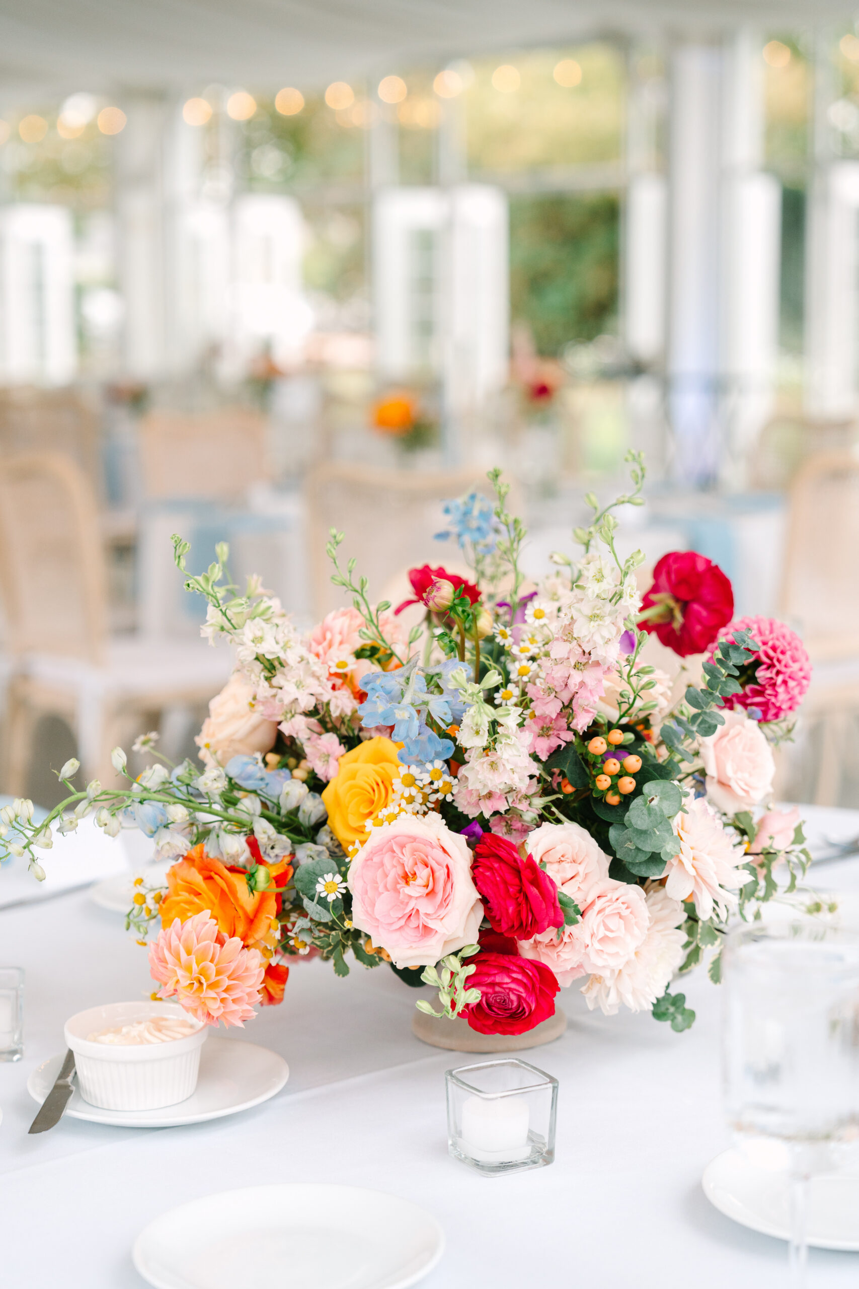 Bright and colorful wedding bouquet in Indianapolis