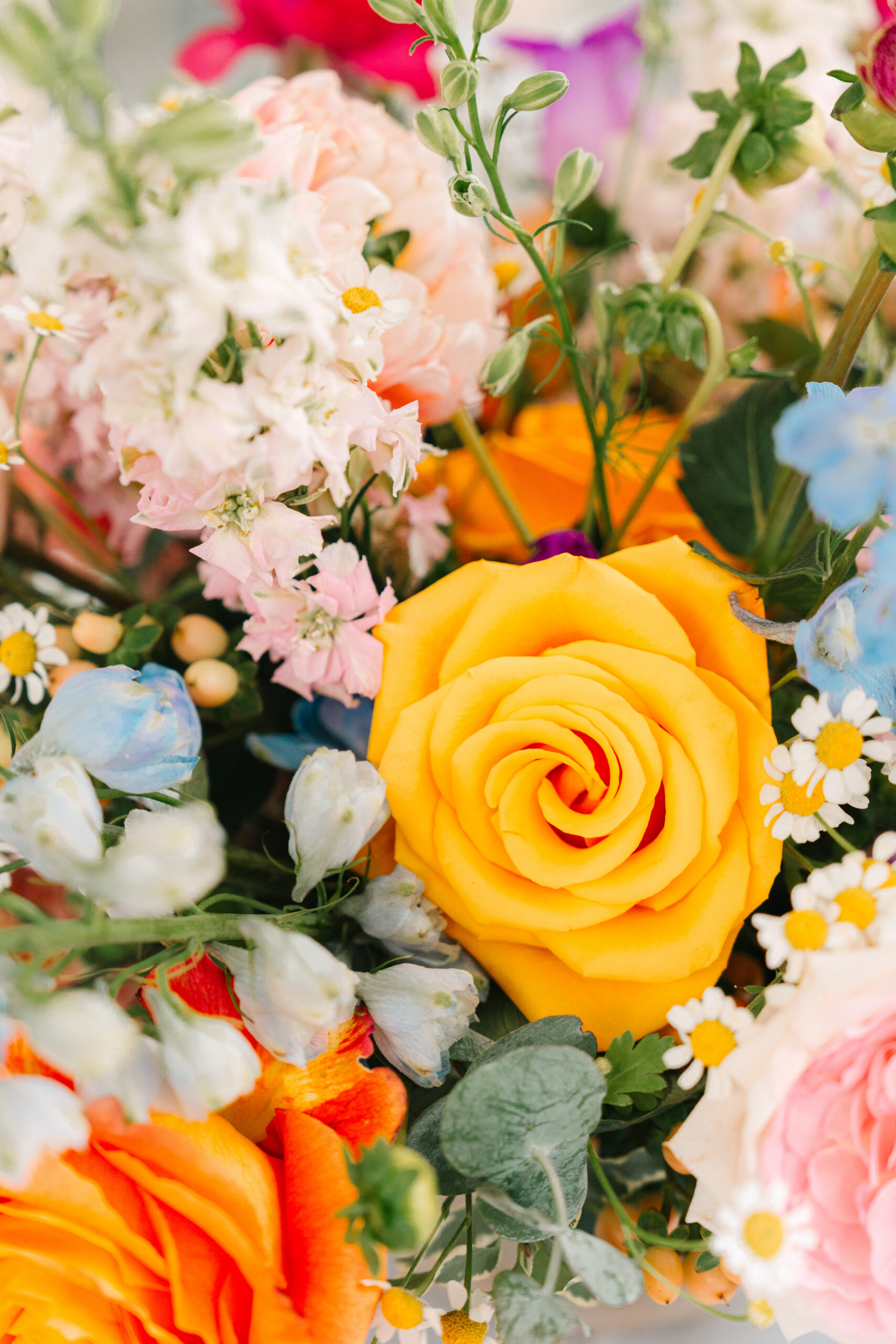 Bright and colorful wedding bouquet in Indianapolis