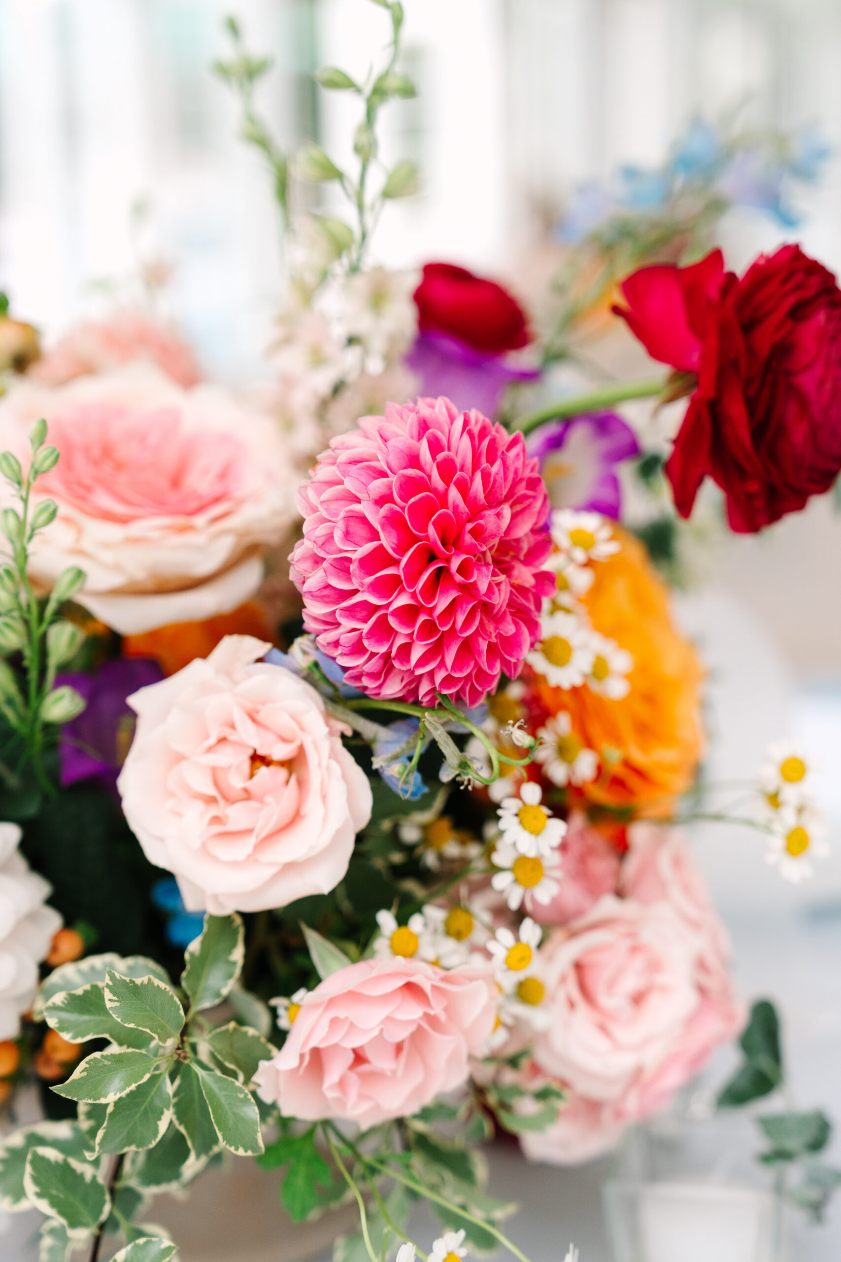 Bright and colorful wedding bouquet in Indianapolis